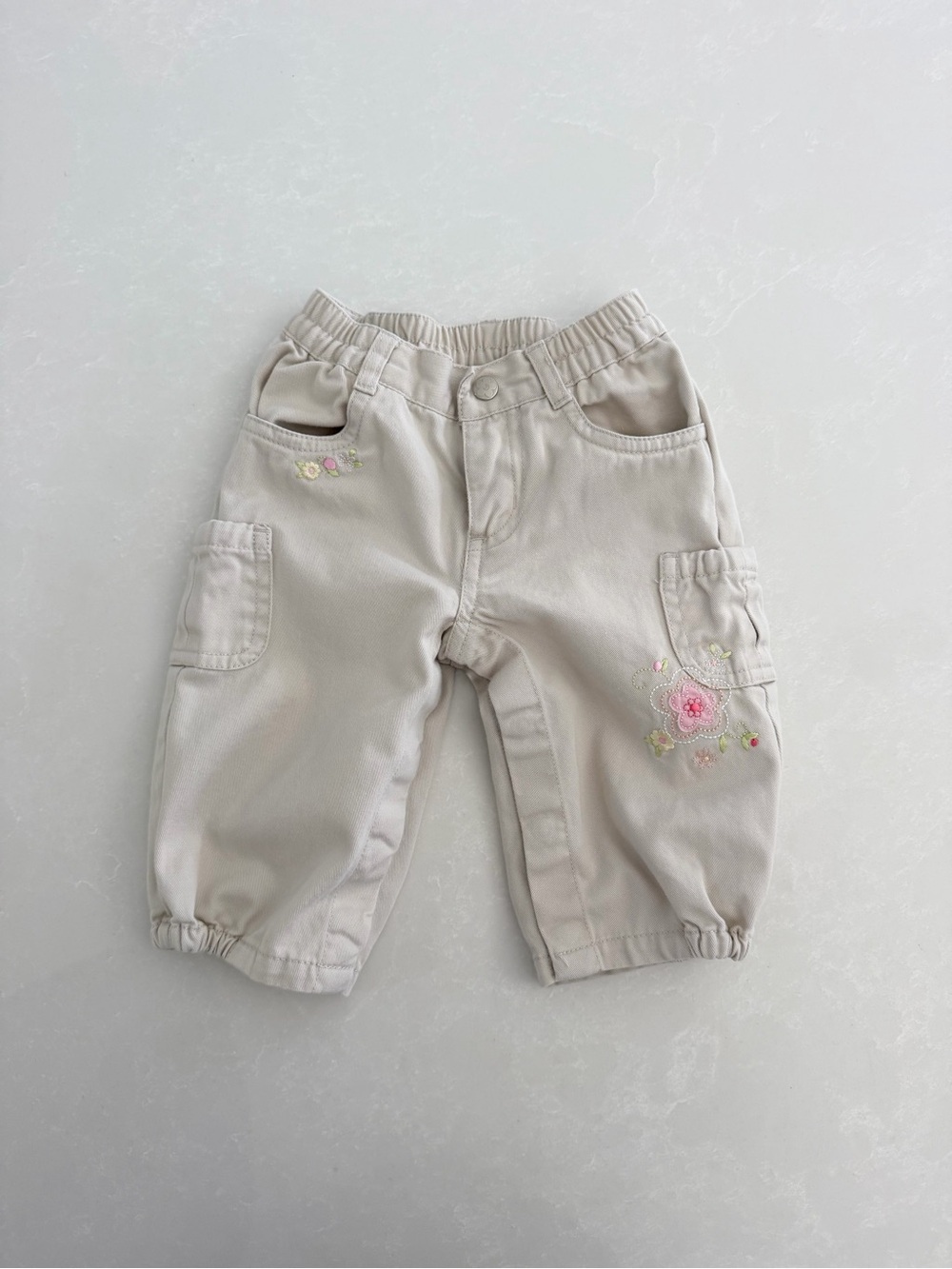 Vintage Y2K Carter's Embroidered Cargo Pants • Size 9M